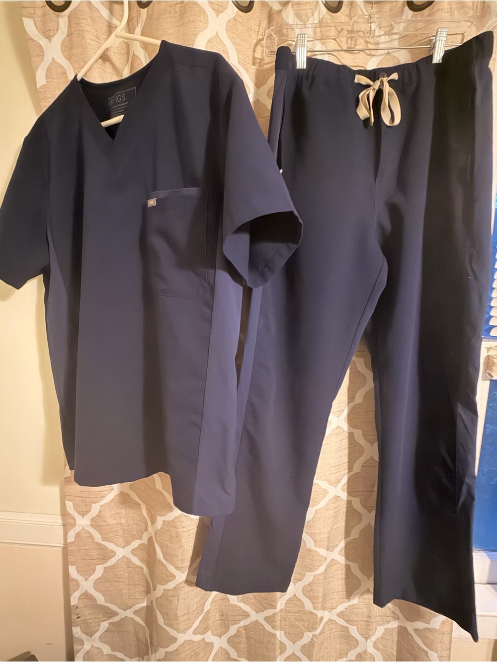FIGS Navy V-Neck Medical Scrub Top